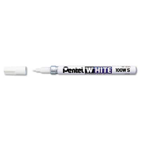 Pentel White Marker, Bullet Tip 100WS